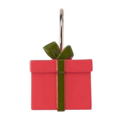 Holiday Countdown Resin Shower Hooks Set with Festive Designs