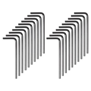 Unique Bargains CR-V Steel Bike Furniture Repairing L-Shaped Hex Key Wrenches 120 Pcs - 1 of 4