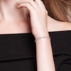 EVERLY JEWELRY | Sterling Silver 1/10 CT TW Diamond Bracelet With Chain, 7.5-inch - 3 of 4