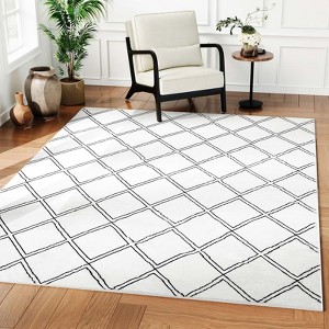 Belffin Moroccan Washable Area Rug. Non-Slip Backing Large Area Rugs - 1 of 4