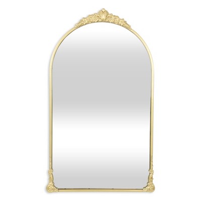 Cheung's Everlaine Modern Victorian Gold Wall Accent Mirror
