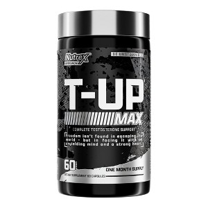 Nutrex Research T-UP Testosterone Booster Supplement for Men - Increase Levels, Boost Strength & Recovery - 60 Capsules - 1 of 3