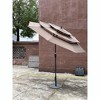 Gulches 9Ft 3-Tiers Outdoor Patio Umbrella with Crank and tilt and Wind Vents for Garden Deck Backyard Pool Shade Outside Deck Swimming Pool - 2 of 4