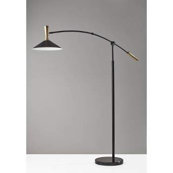 Bradley Arc Lamp with Smart Switch Black (Includes LED Light Bulb) - Adesso