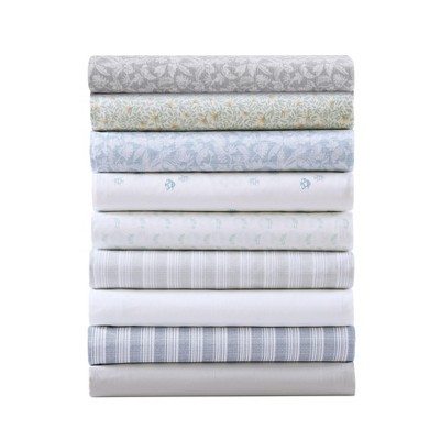 Koya Bay Gray King Cotton Percale Sheet Set