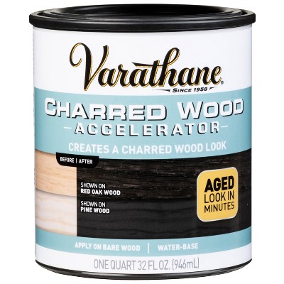 Rust-Oleum 2pk Varathane Charred Wood Accelerator Quart