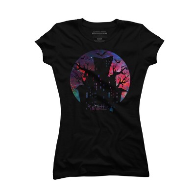 Junior's Design By Humans Halloween home By durungkapok T-Shirt