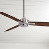 52" Minka Aire Modern 3 Blade Indoor Ceiling Fan Brushed Nickel Maple Blades for Living Room Kitchen Bedroom Family Dining House - 2 of 4