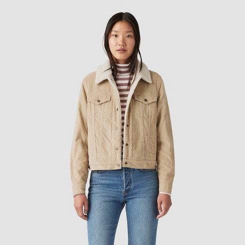 Levi's women's Faux popular Fur Classic Trucker Jacket