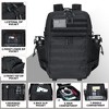 Generic 45L Tactical Assault Backpack 3 day assault pack with Molle Waterproof backpack Rucksack for Tactical Backpacks (Black) - 3 of 4