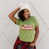 Simply Sage Market Women's Merry Christmas Hat Short Sleeve Graphic Tee - 2 of 4