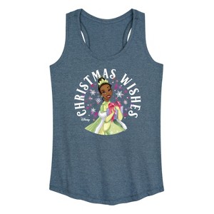 Women's - Disney - Christmas Wishes Tiana Graphic Racerback Tank - 1 of 4