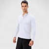 Anna-Kaci Active Men's Long Sleeve Quarter Zip Top with Athletic Fit and Raglan Sleeves for Training or Casual Wear - 3 of 4