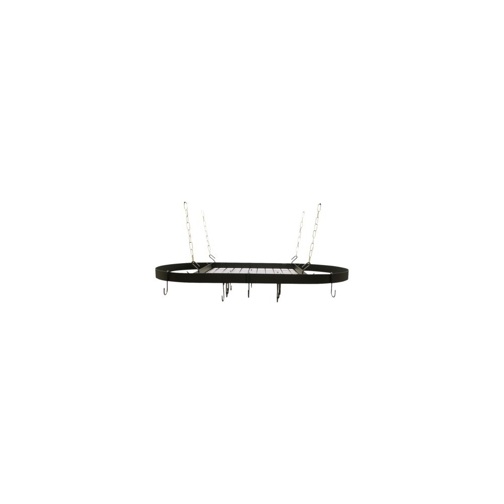 Range Kleen Oval Hanging Pot Rack - Black