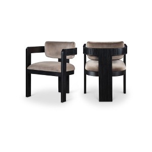Meridian Furniture,Sacha Velvet Dining Chair, Set of 2 - 1 of 4