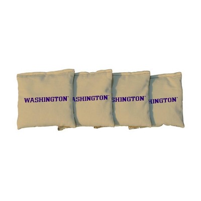 NCAA Washington Huskies Corn-Filled Cornhole Bags - Gold