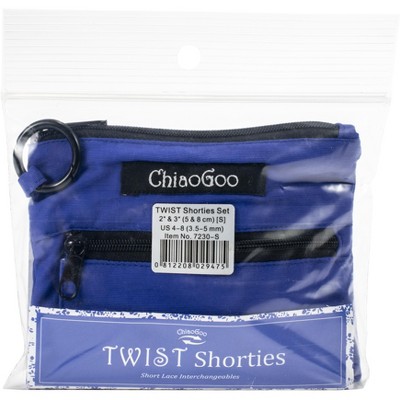ChiaoGoo TWIST Shorties Set 2" & 3"-Size US 4-8/3.5-5mm