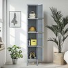 VYNXARIA 4-Door 66"H Metal Locker with Lock - Employee Storage Cabinet for Home Gym, Office, School & Garage, Gray - 2 of 4