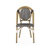 PAGED Outdoor Dining Chairs Modern Patio Chairs with Aluminum Frame and Wicker Wrappings for Backyard, Garden, Poolside - 2 of 4