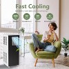 8000 BTU Portable Air Conditioner, 4-in-1 AC with Cooling, Fan & Dehumidifier, Sleep Mode, Remote Control, Easy Setup for Rooms Up to 350 Sq. Ft. - 3 of 4