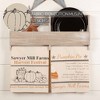 Sawyer Mill Charcoal Harvest Muslin Unbleached Natural Tea Towel Set of 2 19x28 - 4 of 4