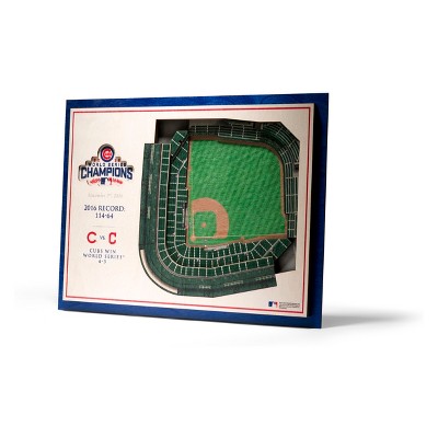 MLB Chicago Cubs 5-Layer Stadiumviews 3D Wall Art
