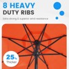 Hyleory Versatile 11ft Octagonal Center Pole Patio Umbrella - Adjustable Shade - 4 of 4