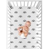 Sweet Jojo Designs Gender Neutral Baby Fitted Crib Sheet Boho Rainbow White and Black - 4 of 4