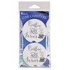 Dicksons CC-30 Coffee and Jesus Classic White 2.5 Inch Absorbent Ceramic Car Coasters Set of 2 - 2 of 2