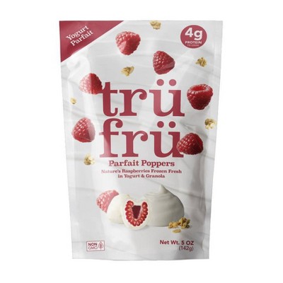 Tru Fru Parfait Poppers Frozen Raspberries in Yogurt &#38; Granola - 5oz