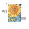 Welcome Sunflower Suede Garden Flag - 4 of 4