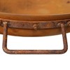 Sunnydaze Outdoor Camping or Backyard Portable Round Cast Iron Rustic Fire Pit Bowl with Handles - 24" - Oxidized Rust - image 3 of 4