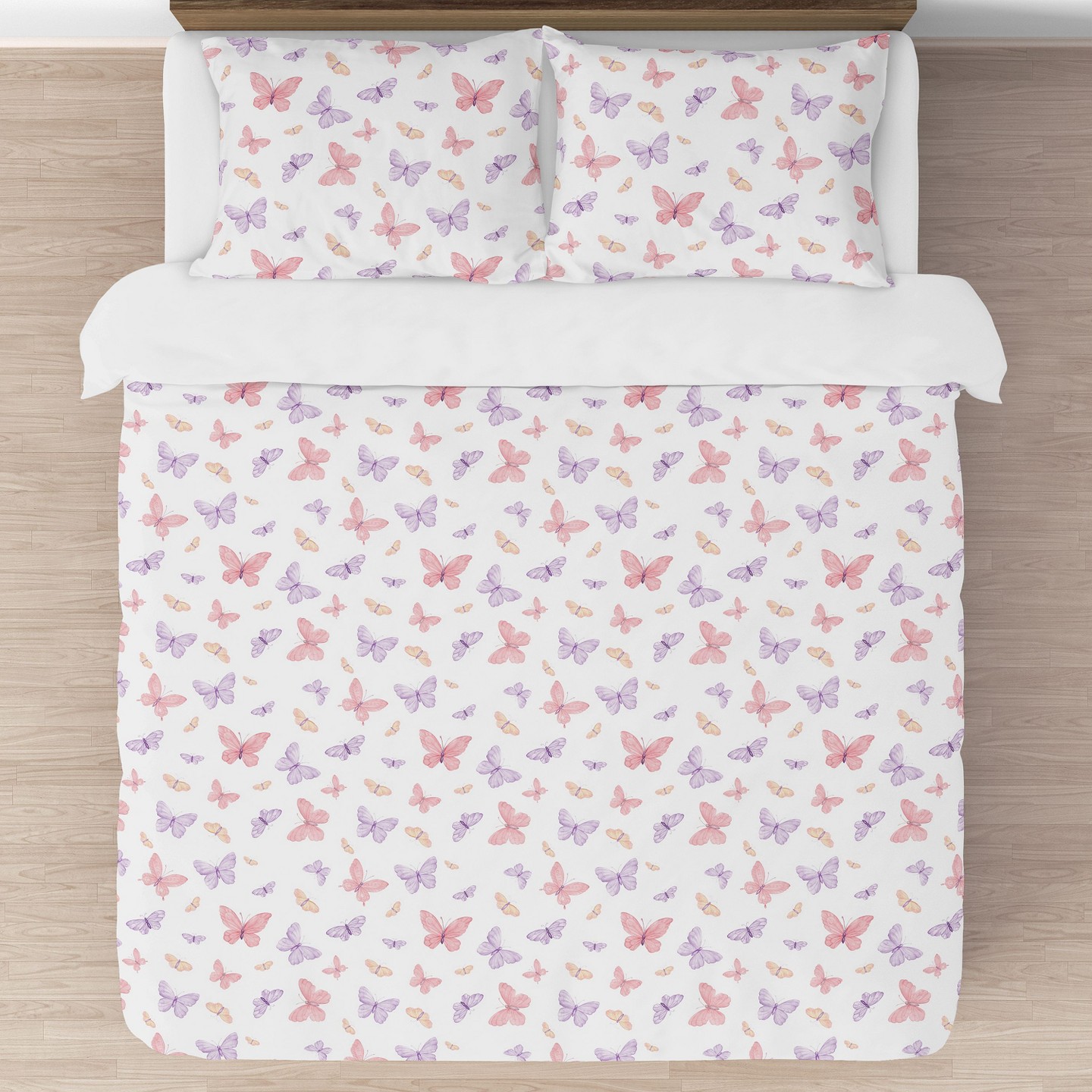 Постельное бельё Sweet Jojo Designs Full/Queen Comforter Bedding Set Butterfly Blush Pink and Purple 3pc для девочек, цвет: Пудровый — фото 3