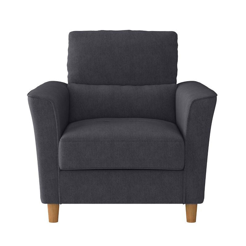 Georgia Upholstered Accent Armchair Dark Gray - CorLiving, 1 of 9