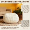 SEVOBAL Sofas Premium Memory Foam Bean Bag Chair with Widened Armrests and Anti-Slip Bottom for Living Room Bedroom, Beige, 34"*34"*24" - 2 of 4