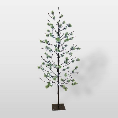 5ft Pre-Lit LED Artificial Christmas Twig Tree - Puleo