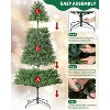 Artificial Christmas Tree Premium Pine Xmas Tree with 1000 Branch Tip for Home Office Winter Holiday D¨¦cor, Foldable Stand, Easy Assembly - 4 of 4