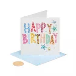 Birthday Card 'Happy Birthday Stitching' - PAPYRUS
