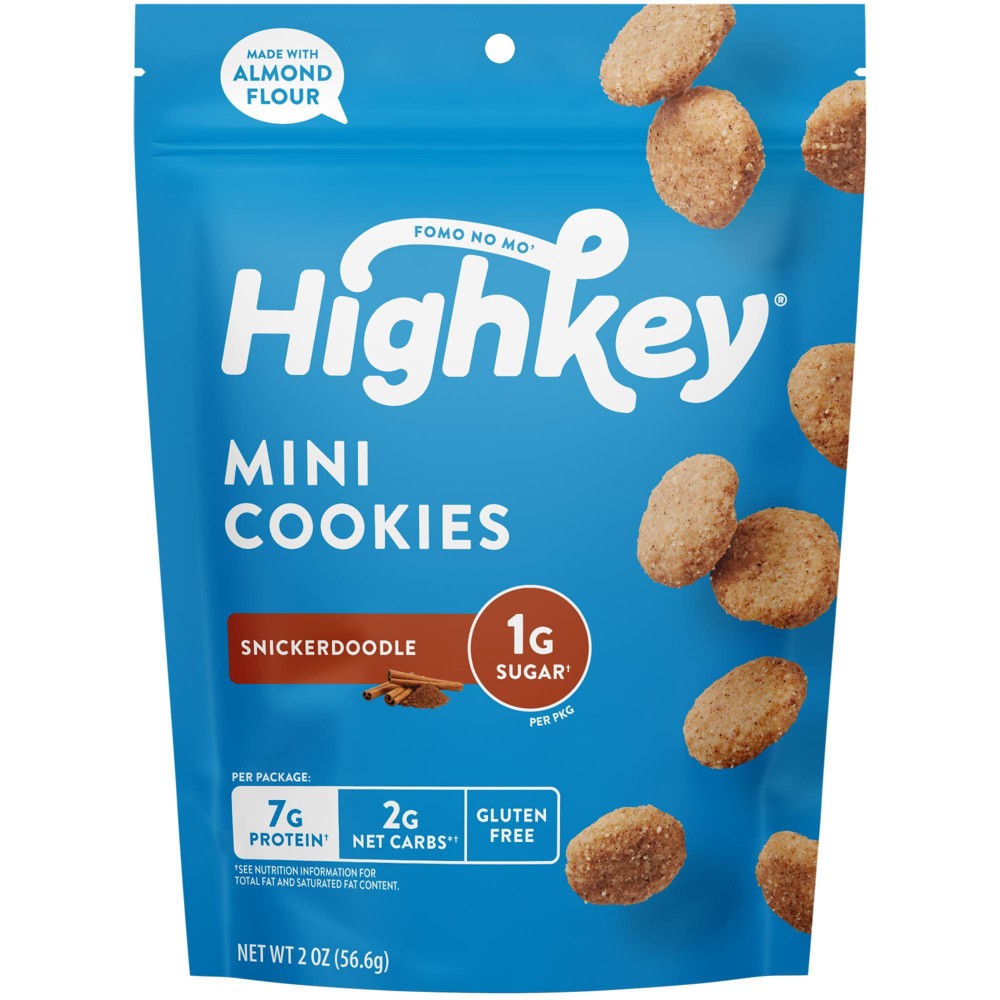 HighKey Snickerdoodle Mini Cookies - 2oz Bb 7/2024