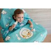Grabease Allover Waterproof Bib for Self-Feeding Infants and Toddlers, Machine Washable, Ages 6-24 Months, Teal - 3 of 4