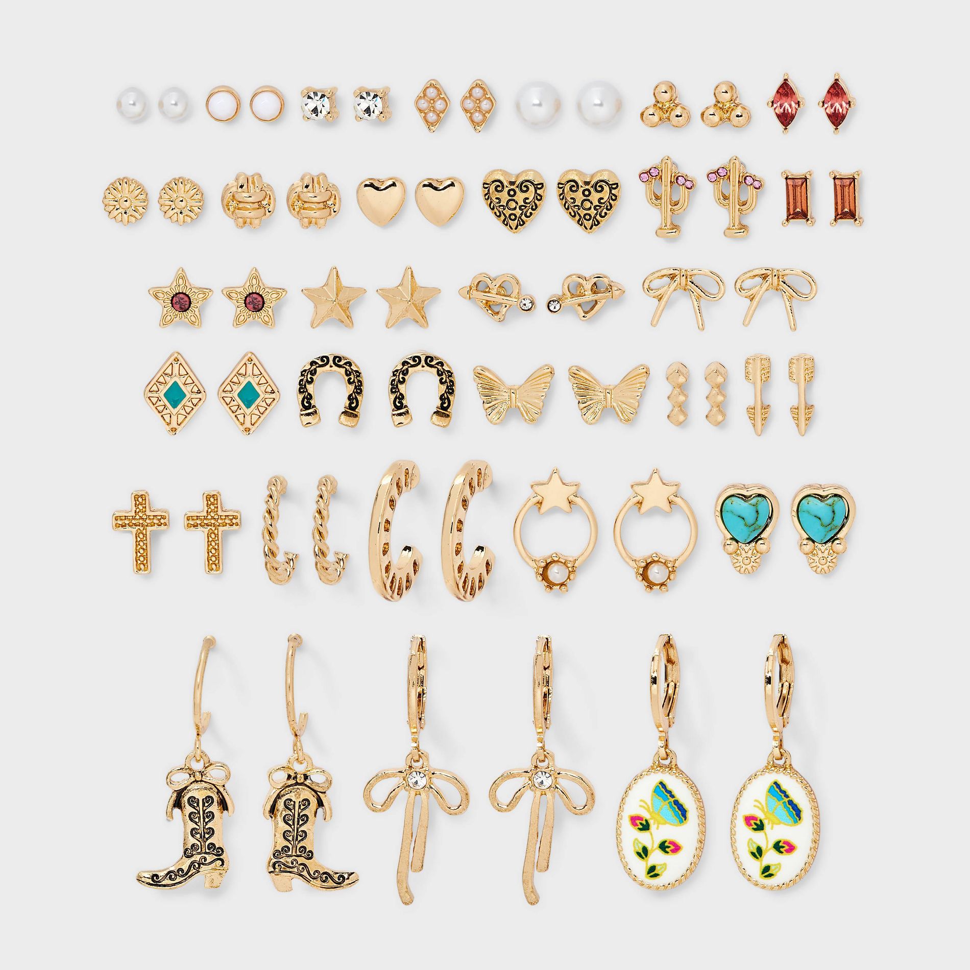 Western Earring 30pc Set - Wild Fable™ Gold