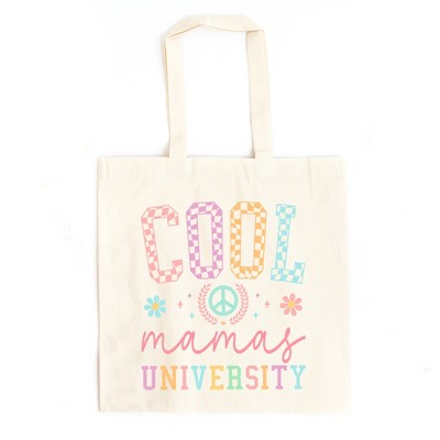 City Creek Prints Cool Mamas University Canvas Tote Bag - 15x16 - Natural