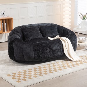 CAVINAS Lazy Loveseat Sofa Bean Bag Chair Couch Accent Floor Soft with Comfort Lounger High Back for Living Room - 1 of 4