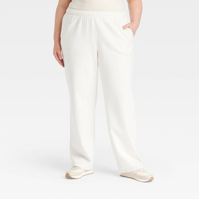 Women's Leisure Studio Mid-rise Knit Straight Leg Sweatpants ...