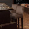PiccoCasa Waterproof PU Leather Pub Counter Height Side Chair Covers with Elastic Band - 3 of 4
