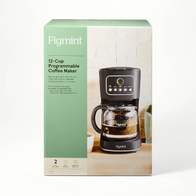 12 Cup Programmable Coffee Maker Gray - Figmint&#8482;
