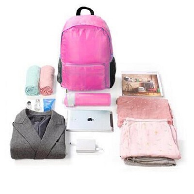 Karla Hanson Pack n Fold Foldable Travel Backpack - Pink — фото 2