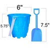 ArtCreativity 6" Beach Sand Castle Buckets and Shovels Set – 12 Pails Buckets and 12 Shovels - 4 of 4