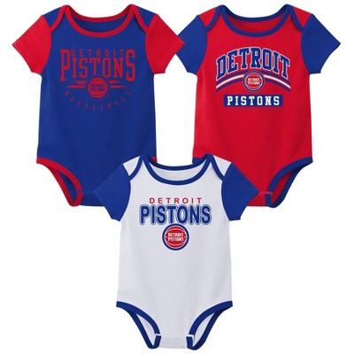 NBA Detroit Pistons Boys' 3pk Bodysuit Set