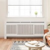 vidaXL MDF Radiator Cover White 80.7" - 3 of 4